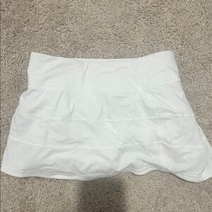 Lululemon Athletica White Pleated Skirt